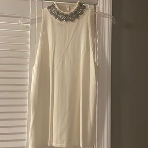 Sequence detail sleeveless sweater